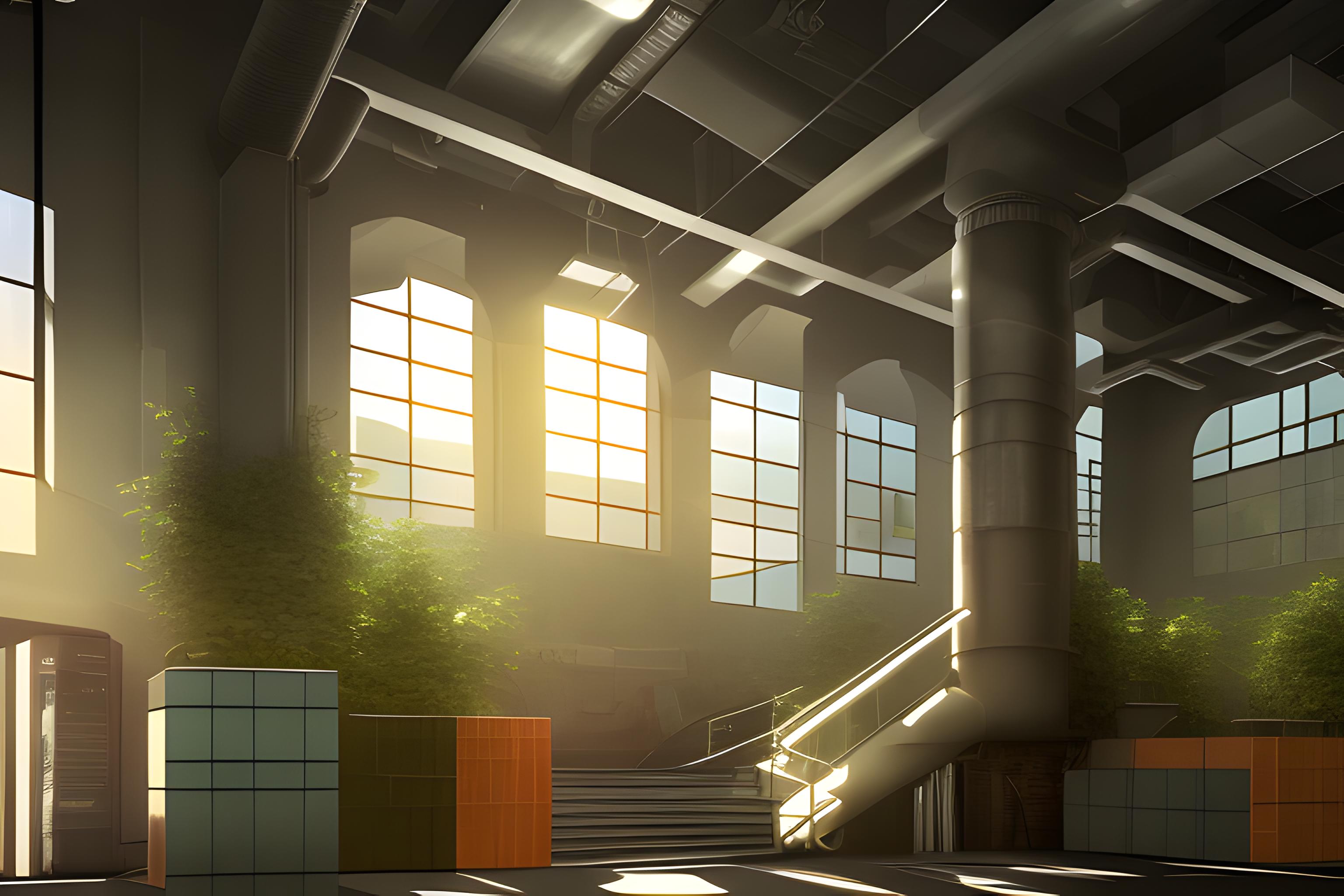 Een inspirerende moderne kantooromgeving met vrolijke mensen met koffie